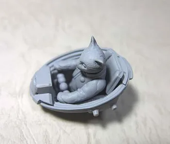 1/35 moderna mačka (bez automobila) Figurica od smole od manekenske setovi Minijaturni gk U nesastavljeni Pločom