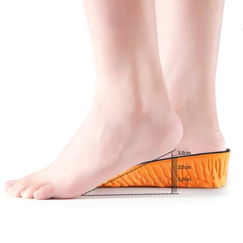 1,5-3,5 cm Nevidljive Pojačava Rast Uložak Narančasta Cipele Od Pjene S Učinkom Memorije EVA Potplat Prozračan pogodan Za Muškarce I Žene Za Njegu Stopala