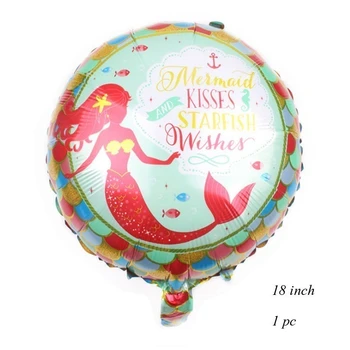 1 KOMPLET Sirena Serija Broj Konfeti, Baloni za Vjenčanje Latex Baloni za Dječji Rođendan Dekoracija Za Dječju Dušu Pribor