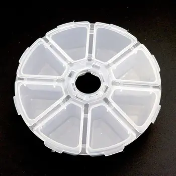 10 cm 8 Grid Prijenosni Zanat Perle Torbica Za Pohranu Plastična Kutija Za Pretraživanje Nakit Prikaz Organizirati Kutiju Tableta Od Droge Perle Organizator
