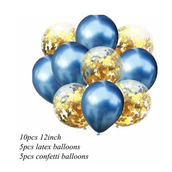 10 kom. Mješoviti Zlatne Konfete Latex Baloni 12 Inch(E) Večernje metalik baloni, Baloni za Tuširanje Djeteta Svadbeni Tuš Svadbeni Nakit