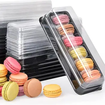 10шт 6 Komaraca Tjestenine Kutije Plastične chocolate chip Cookies Desert Torta Kutije za Pakiranje Pribor Za Svadbene Zurke