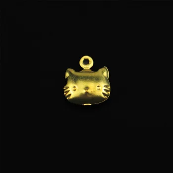 11,1*9,7 mm jedan viseći slatka mačka mesing nakit pribor se koriste za izradu naušnica, ogrlica, mačji suspenzija