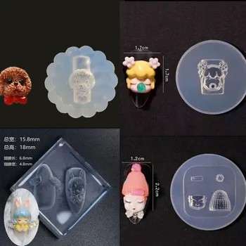 1pc Djevojka 3D Akril Obrazac Za Dizajn Noktiju Ukrašavanje Noktiju DIY Dizajn ilicone DecoratedNail Art Predlošci Kineski Stil Noktiju Kalup