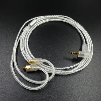 2,5 mm MMCX Посеребренный Балансный Kabel za slušalice za AK240 Shure SE215 535 UE900 Linija Pack HIFI slušalice 1,2 M