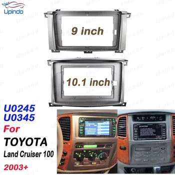 2 Din 9 ili 10,1 Inča Auto Radio Plastični Poklopac Fascije Okvir za Toyota Land Cruiser 100 2003 + GPS MP5 Dash Mount Kit