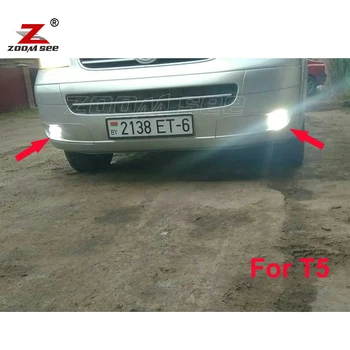 2 kom. Canbus Bez greške Bijeli Auto led противотуманный svjetlo prednji maglenka za VW Transporter Multivan Caravelle T5 T5.1 T6 (2003-2019)