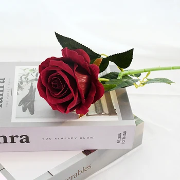 2 komada 50 cm Buketi Umjetnih Boja Sada Dodir Ruže Cvijet Za Vjenčanje Buket Rođendan Dekor Pokloni Za Valentinovo