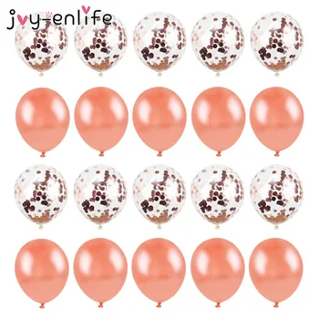 20 kom./lot 12 cm, latex baloni i šarene konfete, ukrase za rođendan, Mix, Pink Vjenčanje dekoracije, je balon