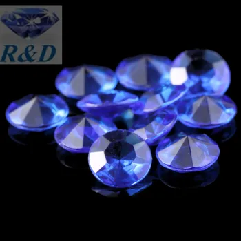 200 kom./lot 12 mm (6 karata) Akril Diamond Kristalnu stol s konfete za Vjenčanje 13 boja na lageru
