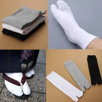 2022 Unisex Pamučne Čarape, Čarape s Vrhom, Elastične Pamučne Japanski Čarape Таби, Odvojeni Sandale s 2 Vrhom, Papuče ninja, Japanska Kimona Za Dom
