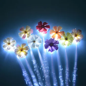 30шт Cvijet Led Svjetla Kopče Za Kosu Sjaj Optičkih Kopče Za Izgradnju Svjetlo Treperi Xhosa Večernje Sjajni Bar Božić