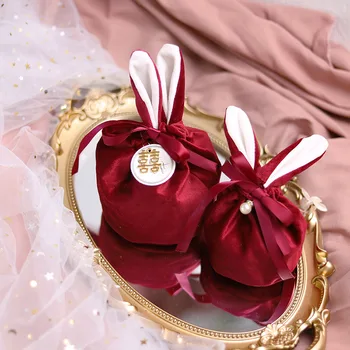 30шт Uskrs Slatka Zec Poklon Pakiranje Paketa Baršunasti Valentinovo Čokoladni Vrećicu Bombona Vjenčanje je Dan Rođenja Nakit Organizator