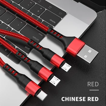 3в1 USB C Kabel Za Samsung 20 Xiaomi OnePlus Tpye C Kabel Za brzo punjenje Kabel Za iPhone Huawei Android Micro USB Punjači Kabeli