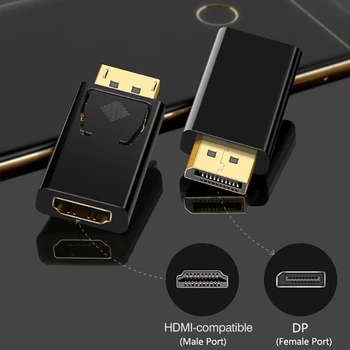 4K 2K DisplayPort na HDMI-kompatibilni Adapter između muškaraca i Žena DP na HDMI Laptop Projektor, Audio Video Converter Дисплейный Luka