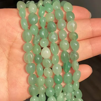 5-8 mm Prirodni Nepravilan Zeleni Aventurin Jades Kamene Perle Za Izradu Nakita DIY Narukvica Naušnice Pribor 15 