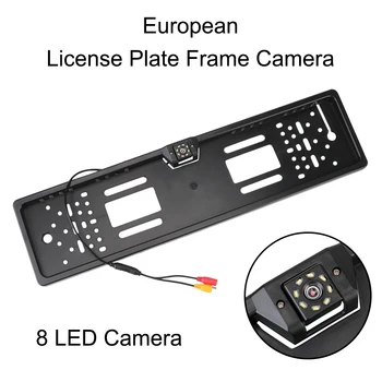 Auto oprema Komplet za Pomoć Pri Parkiranju Europski Automobil Registarskih Oznaka Okvir 4/8 LED Noćno Univerzalni Auto stražnja Kamera