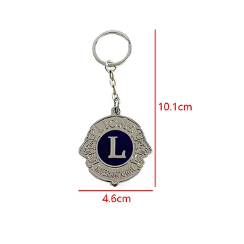 Auto privezak Metalni Privezak za ključeve, Kreativni Modni Poklon za Fanove Alfa Romeo Lions Clubs International LIMITED Pribor