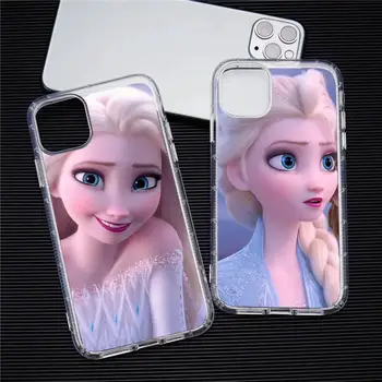 BANDAI Snježna Kraljica Elsa Torbica Za Telefon Transparentno Za iPhone 13 12 11 Pro Max Mini XS Max 8 7 Plus X SE 2020 XR torbica