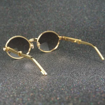 Berba Sunčane Naočale Carter Luksuzni Sunčane Naočale Od Nehrđajućeg Čelika Gospodo Retro Dizajn Nijanse Sunčane Naočale Sa Štrasom Quavo Sunnies