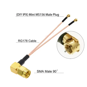 BEVOTOP Novi dolazak DIY IPEX Priključak Mini MS156 za SMA/RP-SMA Priključak RG178 Kabel Koaksijalni RF WIFI Produžni kabel Antene Skakač