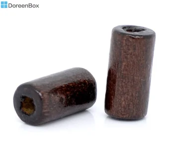 Doreen hot Box - 500 Kava cijev Drvene razuporne perle 12x6 mm (B11025)