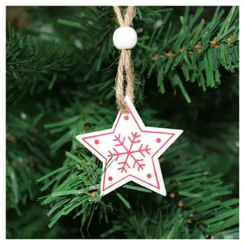 Drveni Božićni Dekor Igračke Za Božićno Drvce i Božićne Viseće Ukrase, Božićni Dekor za Kućne Zabave Vjenčanje Novu Godinu Privjesak