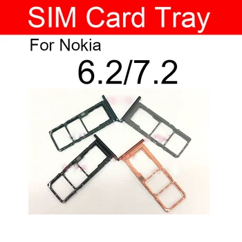 Držač Police Za Micro Sim Nokia 6,1x6,6,2,7,2 Plus 6,1 2018 TA-1016 TA-1043 TA-1045 TA-1068 SD kartica Utor Za Kartice rezervni Dijelovi