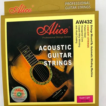 Guitar string Alice AW436/432 6 kom./compl. Akustična gitara žice 012-053 Premium фосфорно-brončane žice