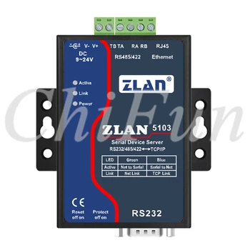 Industrijski serijski port RS232 RS422 RS485 na Ethernet TCP/IP server pretvarač uređaja ZLAN5103 Server uzastopnih uređaja Podrška za DHCP