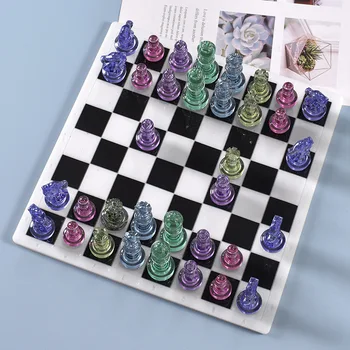 Klasicni Šah komada Silikonska Forma za Ručno DIY Crystal UV Epoksidna Smola Oblik Uređenje Igračke, Ukrasi i Pribor