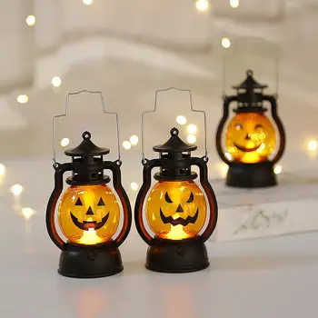 Led Halloween Bundeve Duh Lantern Svjetiljka DIY Rotirajući Zastrašujuće Svjetlo Svijeća Halloween Ukrasima za Dom Strahote Rekvizite Dječja Igračka