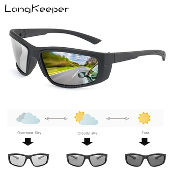 LongKeeper Vožnje Polarizovana Ovalni Photochromic Sunčane Naočale Muške Naočale Kameleon Vozačke Naočale UV400 Ribolov Sunčane Naočale