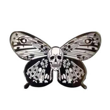 Lubanja leptir эмалевая pin smrt Gotička ikonu мотылька vrtna insekt broš unisex užas ведьминский poklon