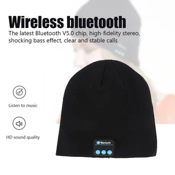M5 pletene Bluetooth Slušalice kapa-Šešir Muška Ženska Sport Na Otvorenom Bežične slušalice Glazbena Kapa Zimska Kapa Bluetooth slušalice