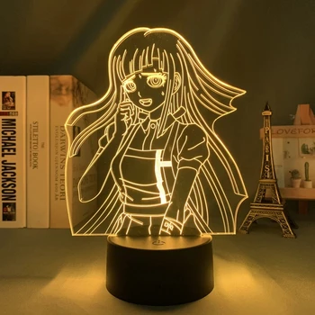 Manga Danganronpa Микан Led Lampa za Dječje Spavaće sobe Dekor noćno svjetlo rođendanski Poklon Soba Stol Animacija 3d Svjetlo Danganronpa