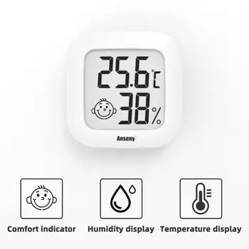 Mini Unutarnji Digitalni Termometar Hygrometer Sobni Osjetnik Vlage Mjerač LCD Zaslon Temperatura Senzor Vlažnosti Metar Termometar