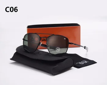 Modni Zračni Sunčane Naočale Gospodo Marke Dizajnerske Sunčane Naočale AO Za Muškarce Američka Vojska Vojska Optičko Staklo Len Oculos s torbicom