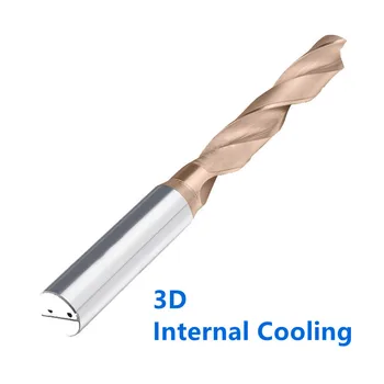 MOS 3D Unutarnje Hlađenje Vanjska Hlađenje Svrdlo Od Volfram Karbida HRC60 ° CNC tokarski Stroj za bušenje, Alati za obradu metala Bitova