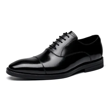 Muške Cipele Od Prave Kože, Japanski Oxfords, Elegantne Softveri Za Modeliranje Cipele Za Muškarce, Poslovni Odijelo Cipele S Oštrim Vrhom