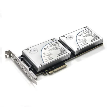 Naknada PCIE Riser Card Nvme 2.5 Ssd U. 2 adapter za sučelje PCI-e X8 X16 SFF-8639 32 Gb/s SATA Express Double Bay Transfer Server X99