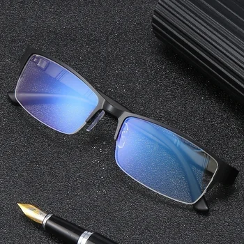 Naočale za kratkovidnost Gospodo Prozirne Naočale u metalnom ivicom Naočale sa zaštitom od zračenja Unisex Naočale Retro Muška Bodove Od 0 Do -6,0