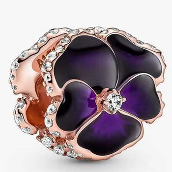 Nova lijepa moda leptir koverti privjesak cvijet ljubav fuduoduo kuglice su pogodne za originalni poklon Pandora lady jewelry