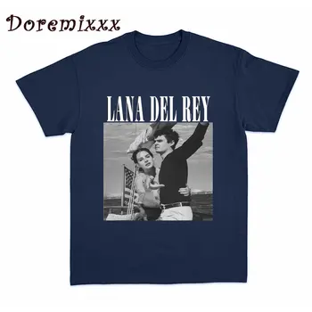Nova Majica Lana Del Rey Ldr Sailing Tan S Grafičkim Uzorkom, Majica Od Pamuka Kratkih Rukava, Estetski Ulica Vintage Majica Unisex