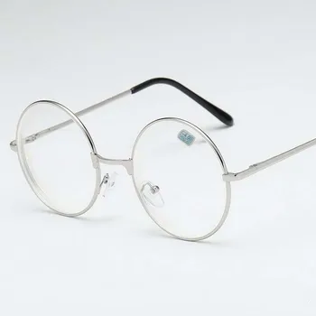 Okrugle Naočale Ženske, Muške Naočale Retro Kratkovidnost Optički Metalne Rimless Prozirne Leće Crnci Srebrne Zlatne Naočale-1,0 -1,5 -2,0 do -4,0