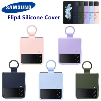 Originalni Silikonska torbica za Samsung Galaxy Z Flip4 5G S Prstenom Zaštitna Torbica Za Samsung Galaxy Z Flip 4, EF-PF711