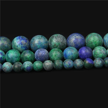 RISYF Mat Phoenix lapis Lazuli Okrugli Mineralna Zrna Od Prirodnog Kamena Za Samostalnu Izradu Nakita Narukvica Pribor Za Vezice 15,5 