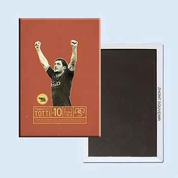 Roma Italija Starinski Retro Poster, Zvijezda nogometa Francesco Totti Nezaboravne Magneti za Hladnjak 22369 Nostalgičan Poklon za nogometnih Navijača
