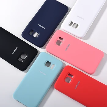 Samsung S7 Edge Torbica Mekana Na Dodir Tekući Silikon Torbica Svilenkasta Završiti Kompletna Zaštitna Stražnji Poklopac Противоударная Ljuska Za Galaxy S7 Edge