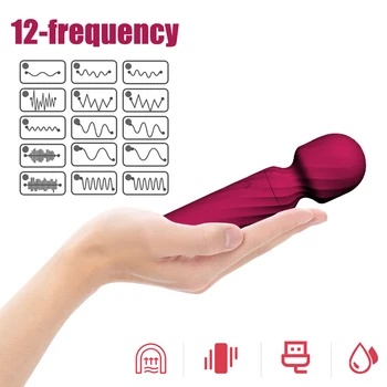 Snažan Automatski Mini Vibratori Dildo Sex igračke za žene 12 Brzine Seks-Stroj Čarobni Štapić USB G Spot Masturbator Seks-igračke za Odrasle
